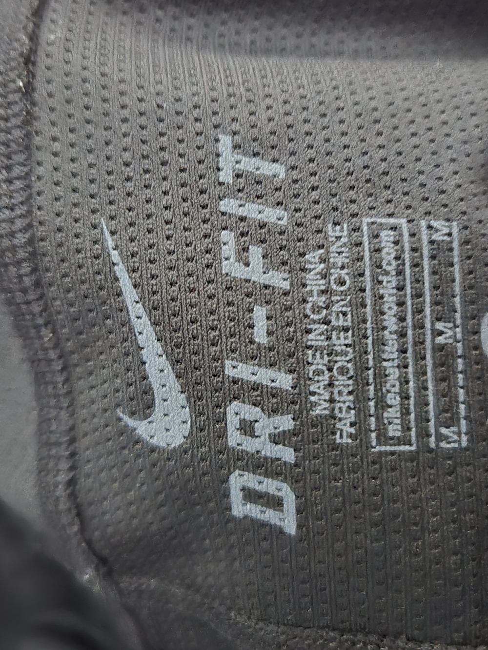 Nike Vapor Speed Black Athletic Sleeveless Top with White Swoosh - Picture 9 of 9